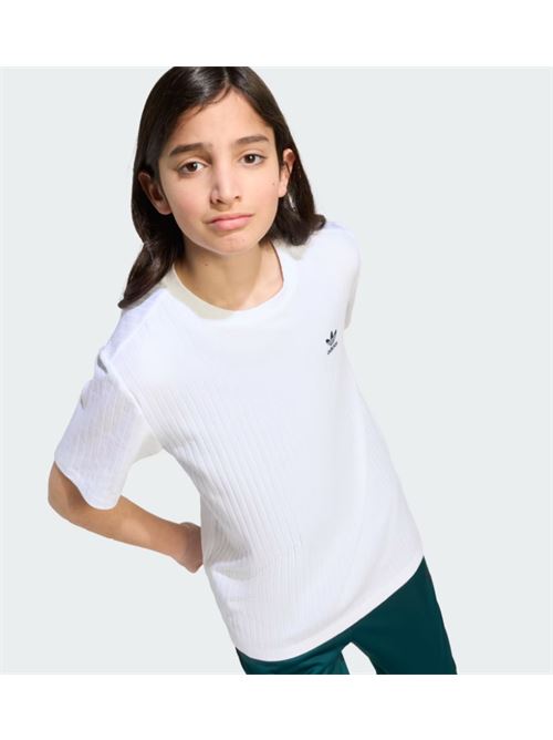 wide rib tee ADIDAS ORIGINAL | JX5179WHITE/BLACK